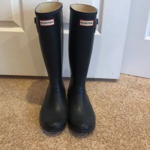Navy Blue Hunter Boots